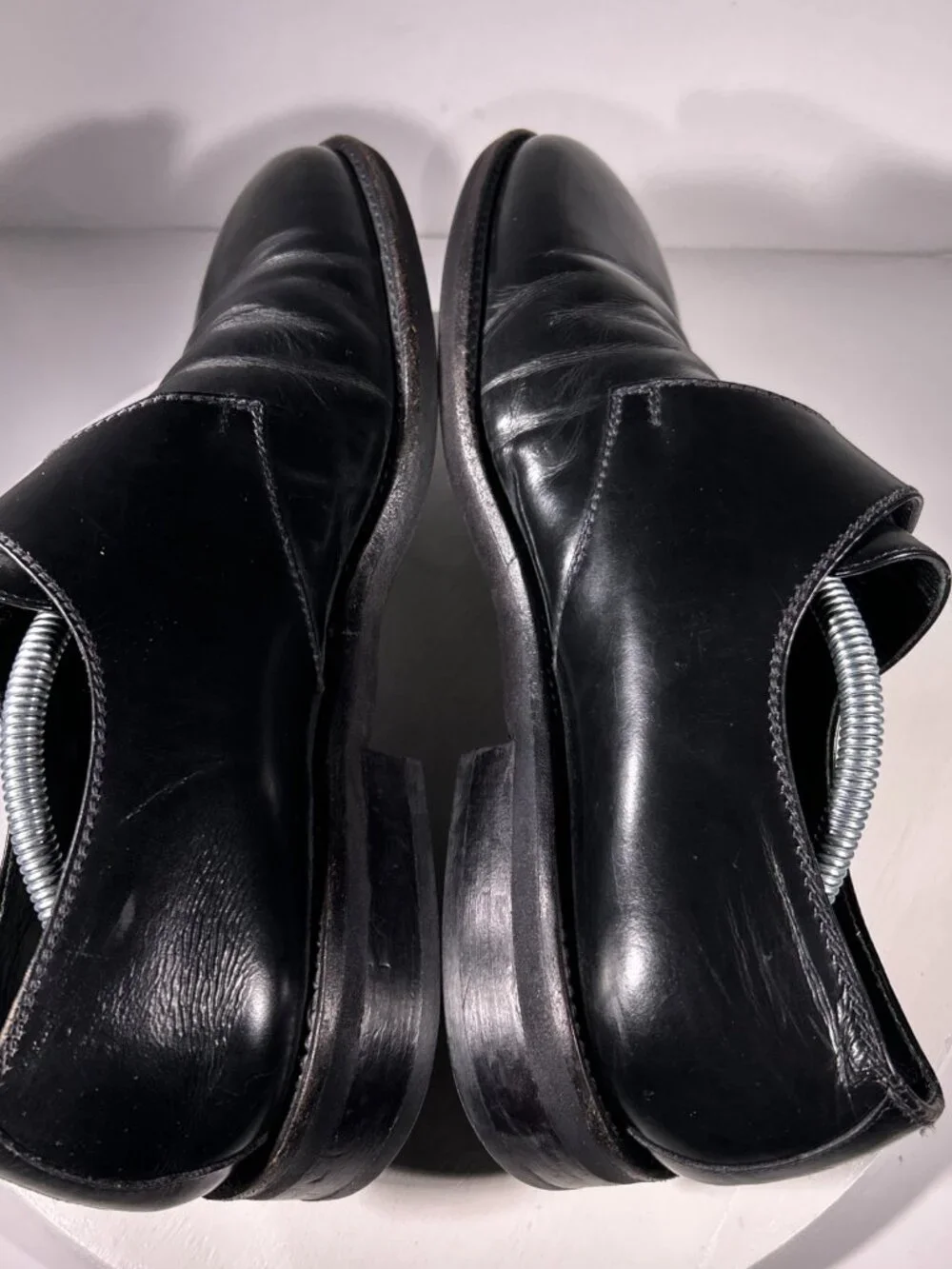 Gambinelli Mens Monk Single Strap Leather Dress Shoes Size 10 Black Buckles